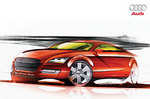 Так будет выглядеть Audi TT RS. Иллюстрация компании Audi Так будет выглядеть Audi TT RS. Иллюстрация компании Audi