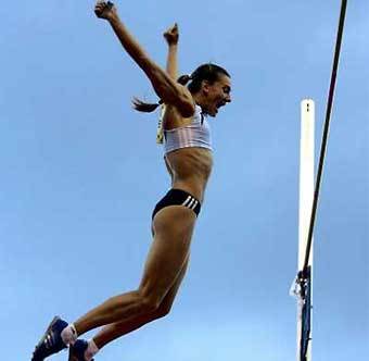 Елена Исинбаева. Фото с сайта Международной федерации легкой атлетики
