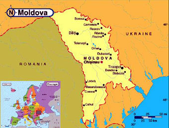 Молдавия, карта сайта www.vcorps.army.mil