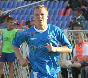 Александр Анюков в форме "Крыльев Советов". Фото с официального сайта клуба