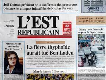  L'Est Republicain   "   ".  AFP