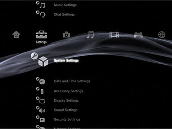 Скриншот операционной системы PlayStation 3