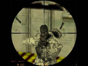 Террорист. Скриншот игры Counter-Strike