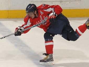 Александр Овечкин в матче с "Нью-Йорк Рейнджерс". Фото capitals.nhl.com