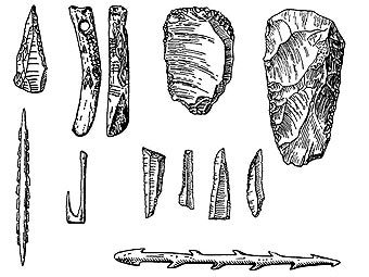 Орудия труда времен мезолита. Изображение с сайта millionreferatov.ru Орудия труда времен мезолита. Изображение с сайта millionreferatov.ru