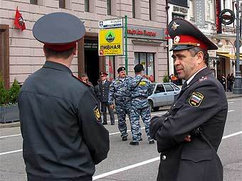 Московские милиционеры. Фото "Ленты.Ру"  