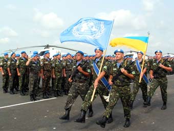 Украинские миротворцы. Фото пресс-службы Минобороны Украины