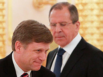 Майкл Макфол и Сергей Лавров. Фото Reuters