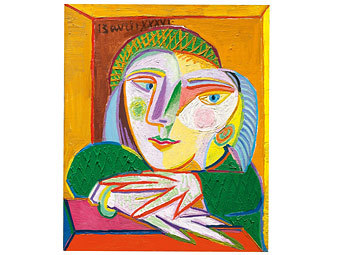 Картина Пабло Пикассо "Женщина в окне"
